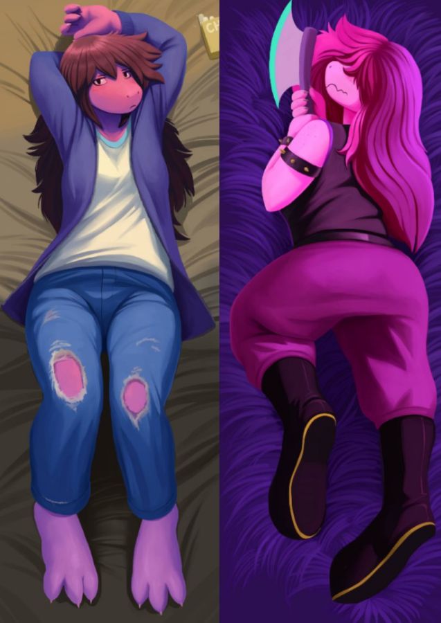Undertale Susie (Deltarune) Anime Dakimakura Body Pillow Cover image 0