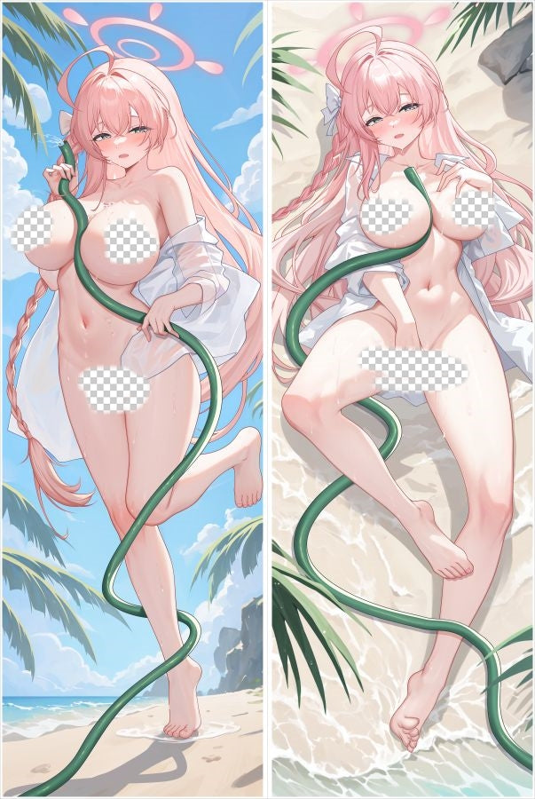 Blue Archive Urawa Hanako Anime Dakimakura Naked Body Pillow Cover image 0