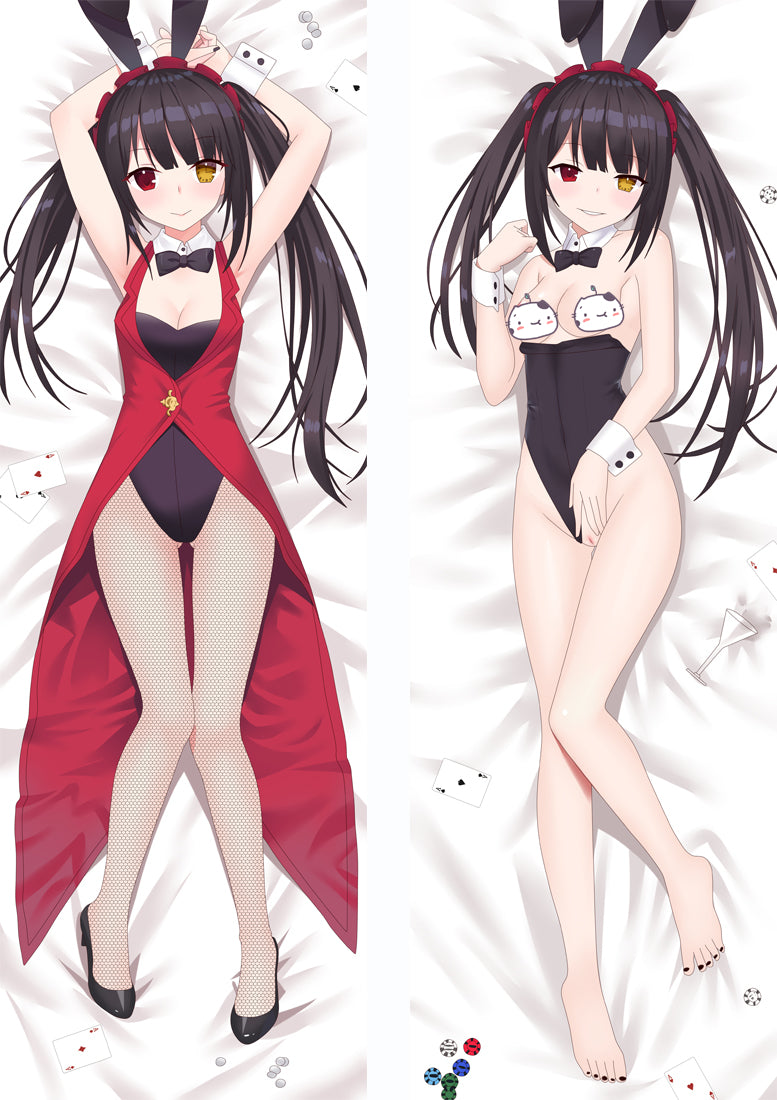 Date A Live Nightmare Tokisaki Kurumi Anime Dakimakura Pillow Cover image 0