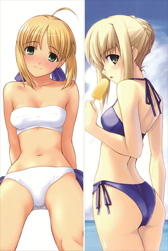 Fate stay night Saber Anime Dakimakura Pillow Cover image 0