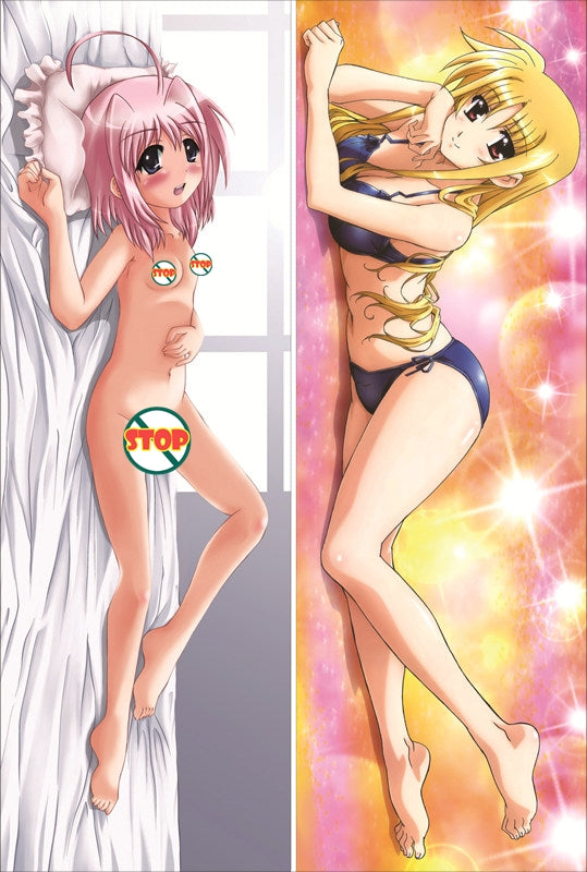 Magical Girl Lyrical Nanoha Fate Testarossa Anime Dakimakura Pillow Cover image 0