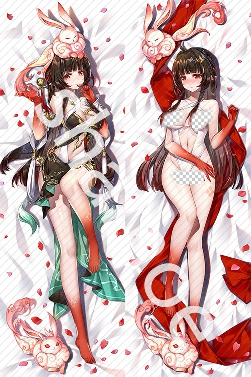 Honkai: Star Rail Lingsha Anime Dakimakura Sexy Pillow Cover image 0