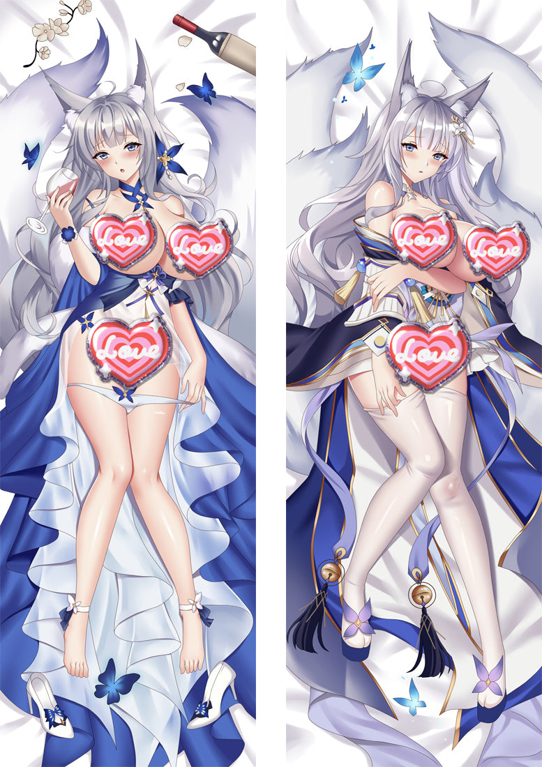 Shinano Azur Lane with Double Sides Zipper to make love Anime Dakimakura Pillow Case image 0