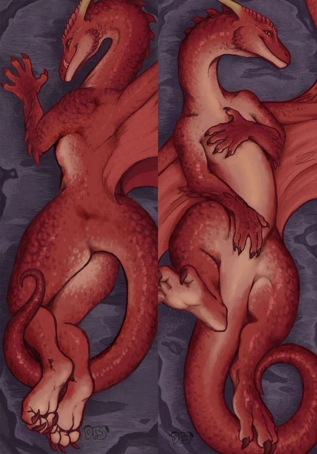 Orcs Western Dragon Anime Dakimakura Body Pillow Cover image 0