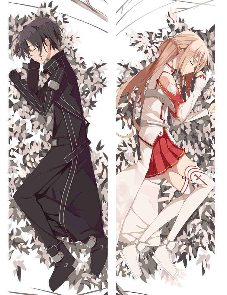 Sword Art Online Kirito Asuna Anime Dakimakura Pillow Cover image 0