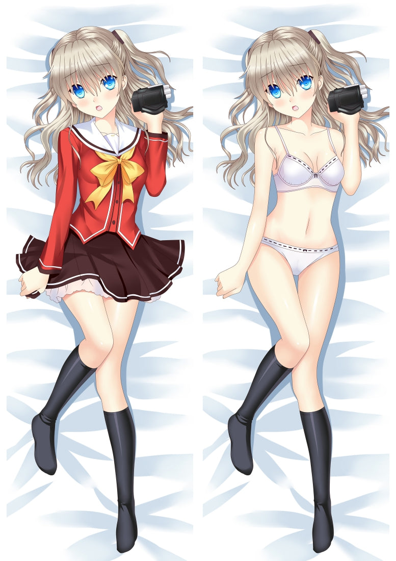 Charlotte Nao Tomori Anime Dakimakura Pillow Cover image 0