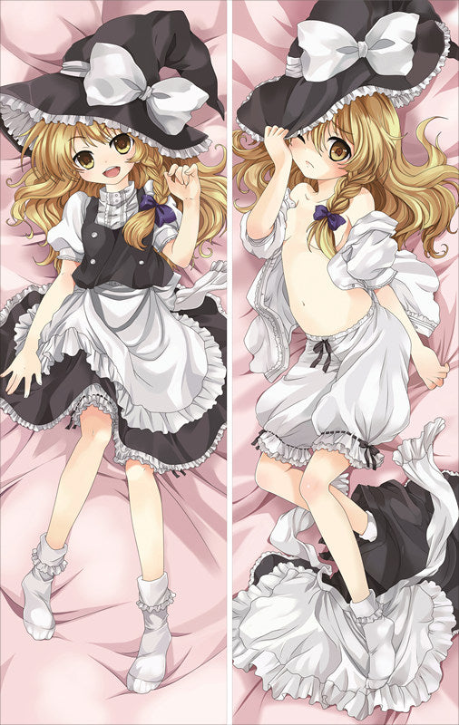 TouHou ProjectKirisame Marisa Anime Dakimakura Waifu Pillow Case image 0