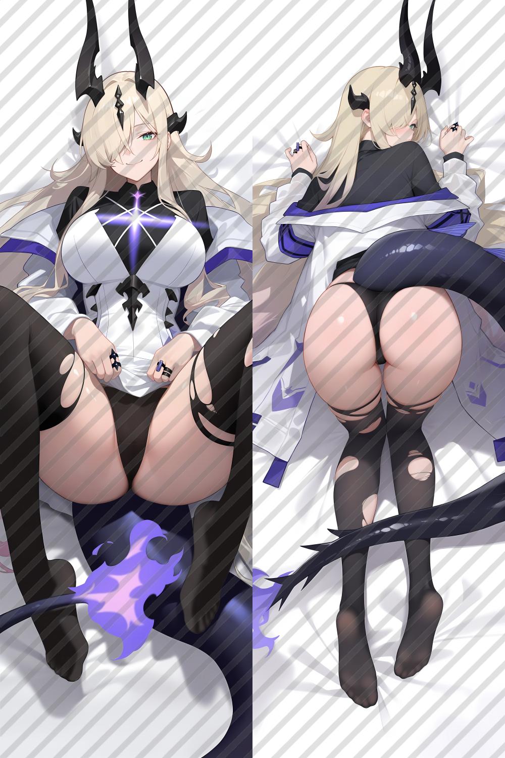 Arknights Necrass Anime Dakimakura Body Pillow Cover image 0