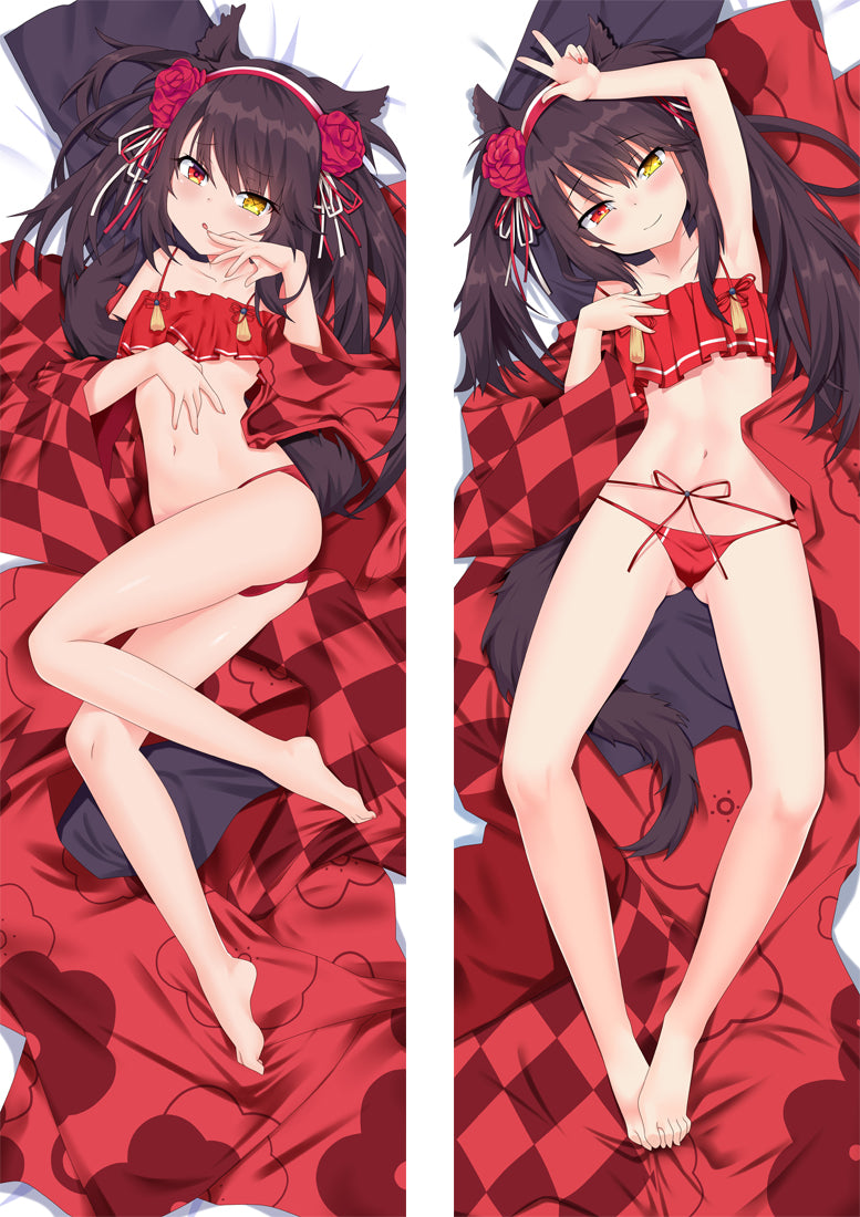 Date A Live Tokisaki Kurumi Anime Girl Hugging Dakimakura Body Pillow Cover image 0