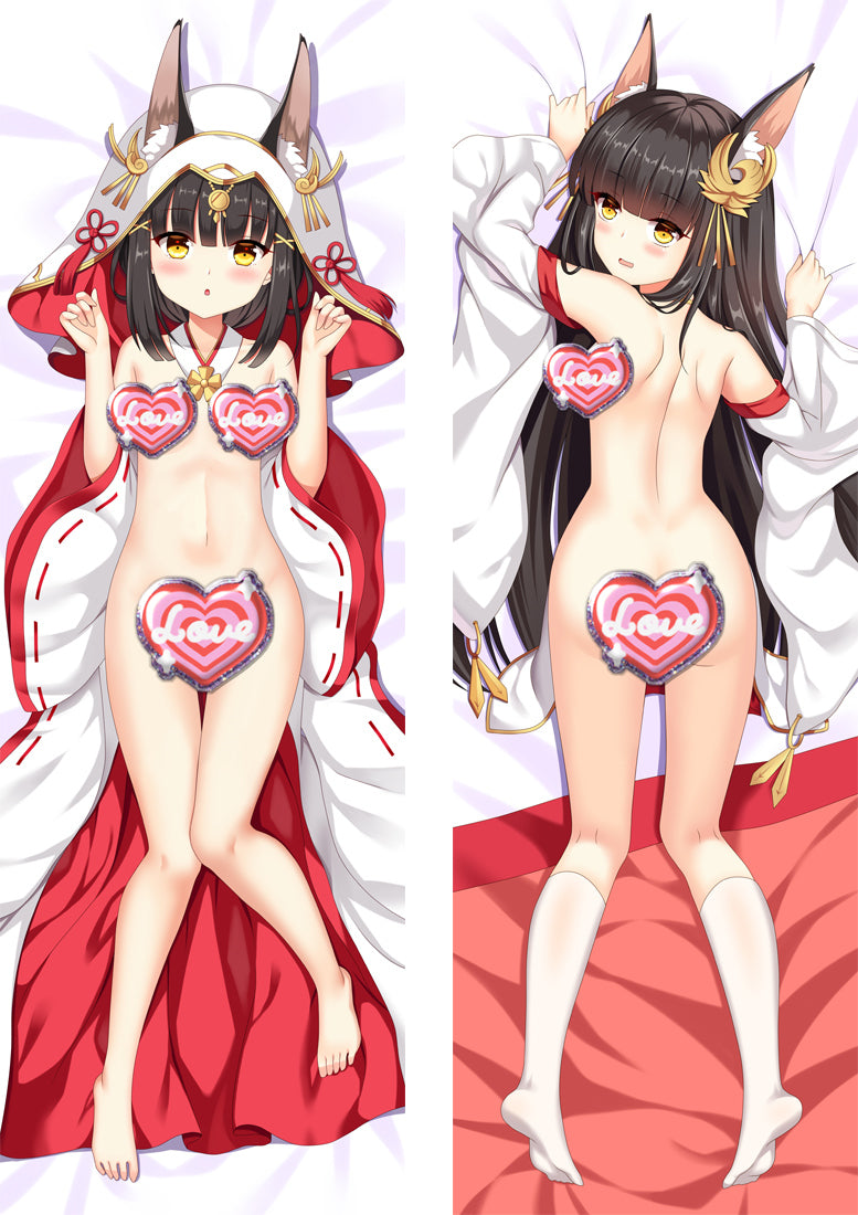 Azur Lane Nagato with Double Sides Zipper to make love Anime Dakimakura Pillow Case image 0