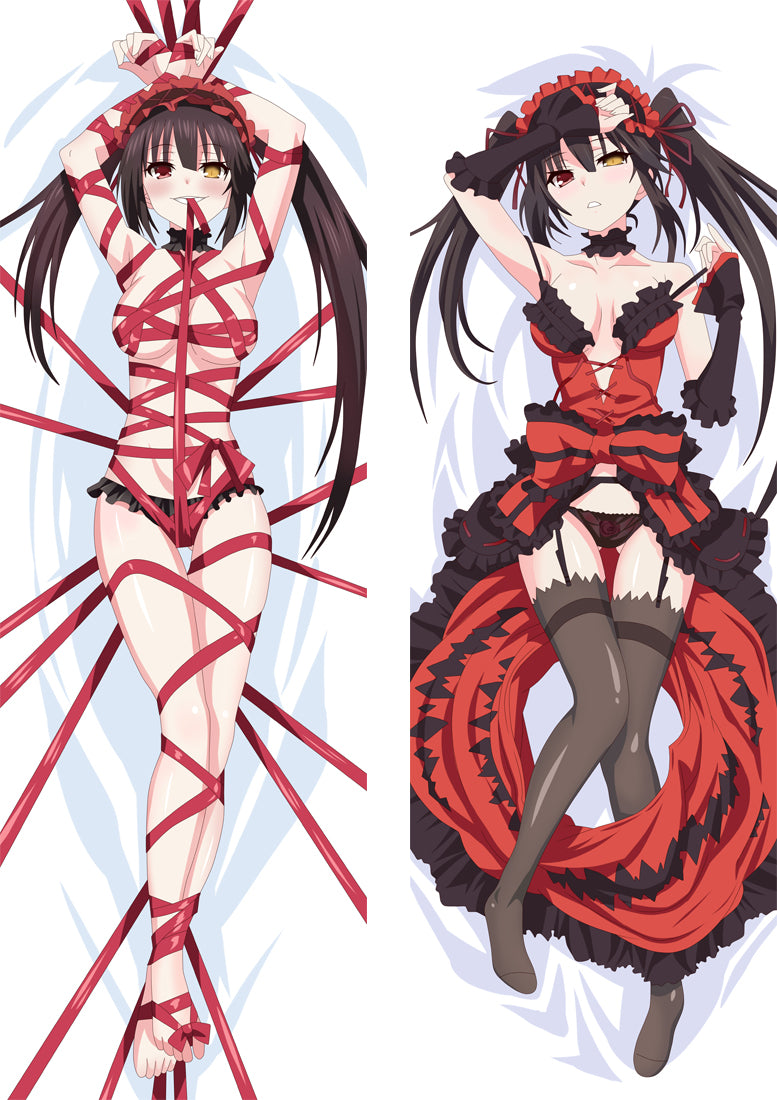 Date A Live Tokisaki Kurumi Nightmare Anime Dakimakura Body Pillow Cover image 0