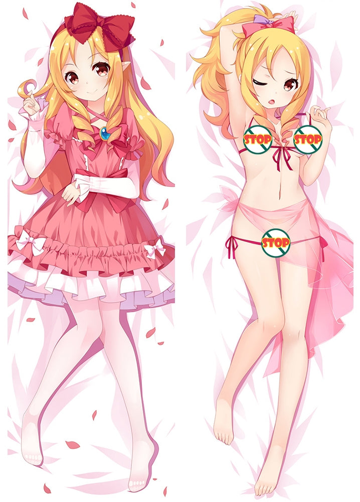 New Eromanga Sensei Elf Yamada Maid Otaku Dakimakura Hugging Body Pillow Case Cover image 0
