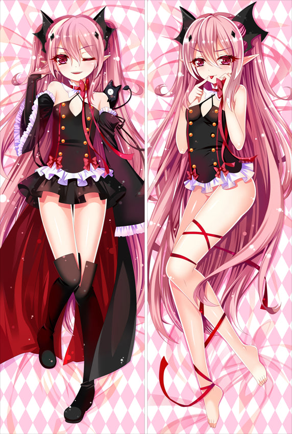 Seraph of the End Krul Tepes Anime Dakimakura Japanese Pillow Cover image 0