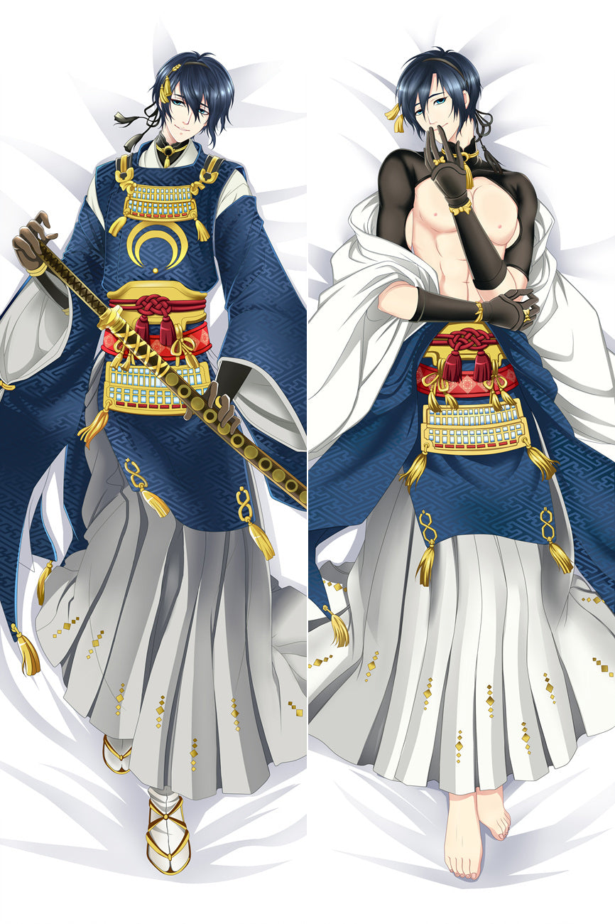 Touken Ranbu Mikazuki Munechika Anime Dakimakura Pillow Case image 0