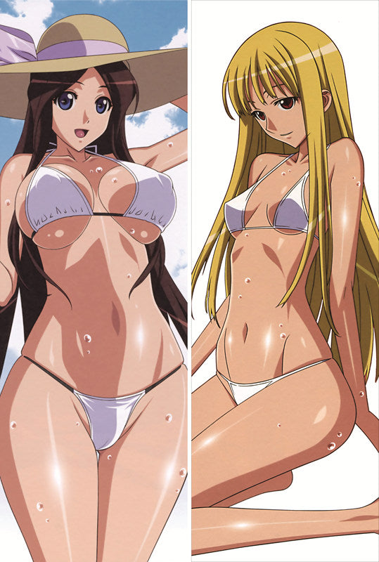 Princess Resurrection Sawawa Hiyorim &amp; Lillianne von Phoenix Anime Dakimakura Japanese Pillow Cover image 0