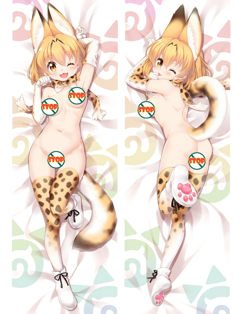 Kemono Friends Serval Anime Dakimakura Hugging Body Pillow Cover image 0