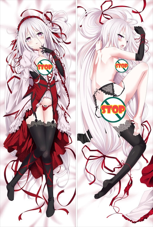 Gothic Delusion Farushu Lamia Valentine Anime Dakimakura Japanese Pillow Cover image 0