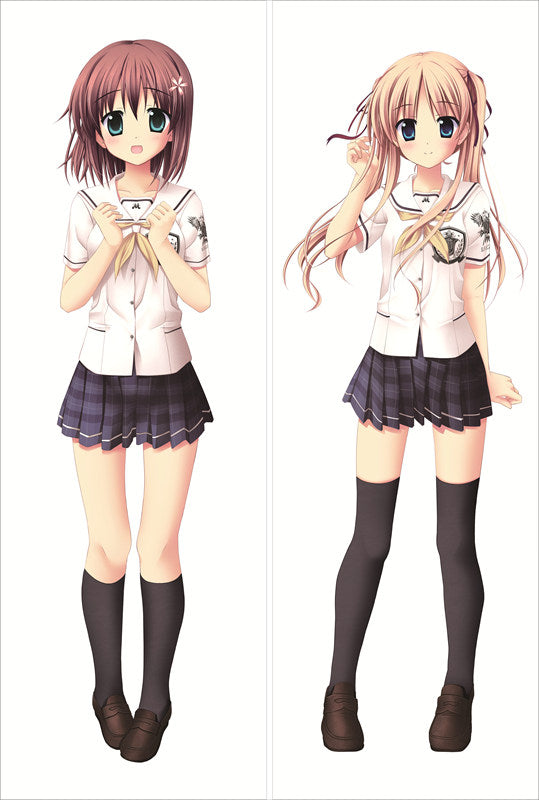 Aqua Rin Minami + Chisa Nonomiya Anime Dakimakura Japanese Pillow Cover image 0
