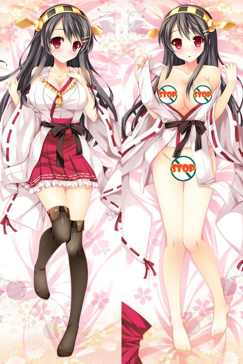 Kantai Collection Haruna Anime Dakimakura Japanese Pillow Cover image 0
