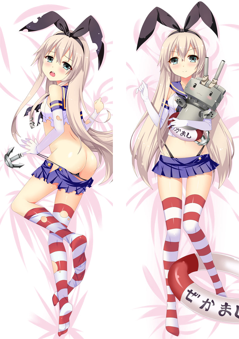 Kantai Collection shimakaze Anime Dakimakura Body Pillow Cover image 0