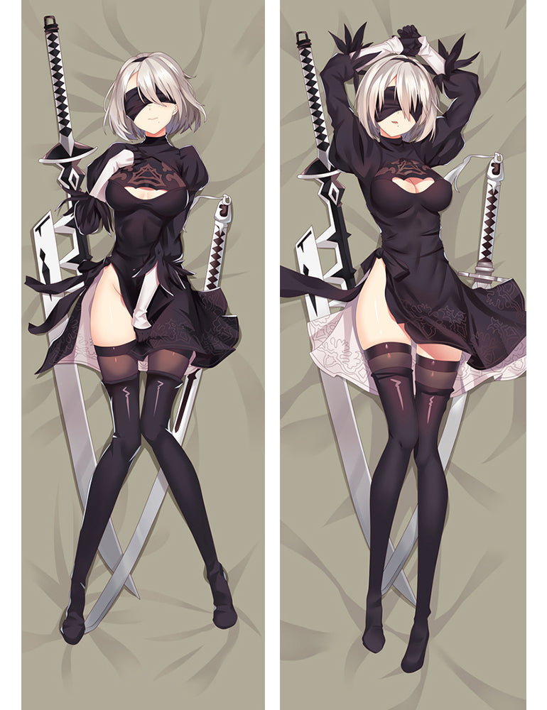 New Game NieR Automata YoRHa 2B Dakimakura Hugging Body Pillow Case Cover image 0