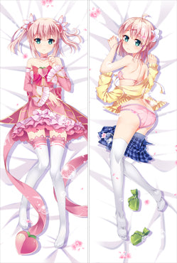 The Demon Girl Next Door Chiyoda Momo Anime Dakimakura Pillow Cover image 0