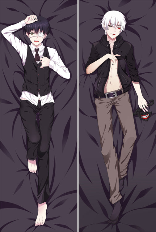 Tokyo Ghoul Ken Kaneki Anime Dakimakura Anime Dakimakura Body Pillow Case image 0