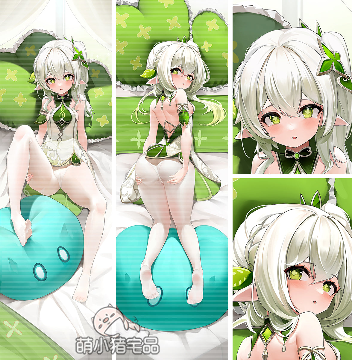 Genshin Impact Nahida Anime Dakimakura Girl Pillow Cover image 0