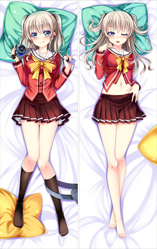 Charlotte Nao Tomori Anime Dakimakura Japanese Pillow Cover image 0