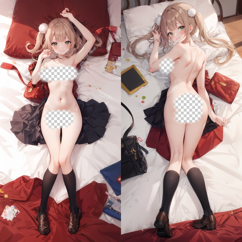 Virtual YouTuber Ui Shigure Anime Dakimakura Naked Body Pillow Cover image 0