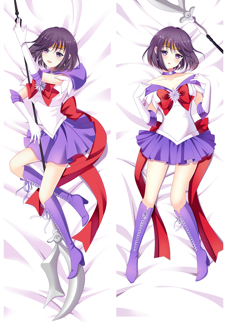 Sailor Moon Sailor Saturn Tomoe Hotaru Anime Dakimakura Pillow Cover image 0