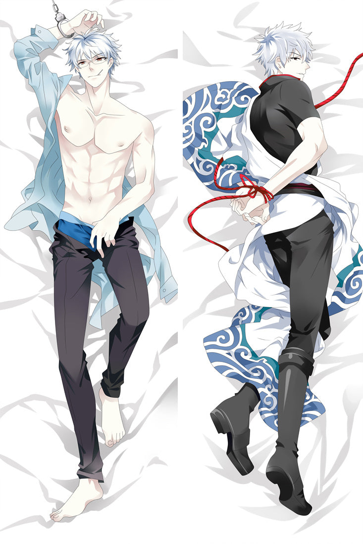 Gin Tama Gintoki Sakata Anime Dakimakura Pillow Cover image 0
