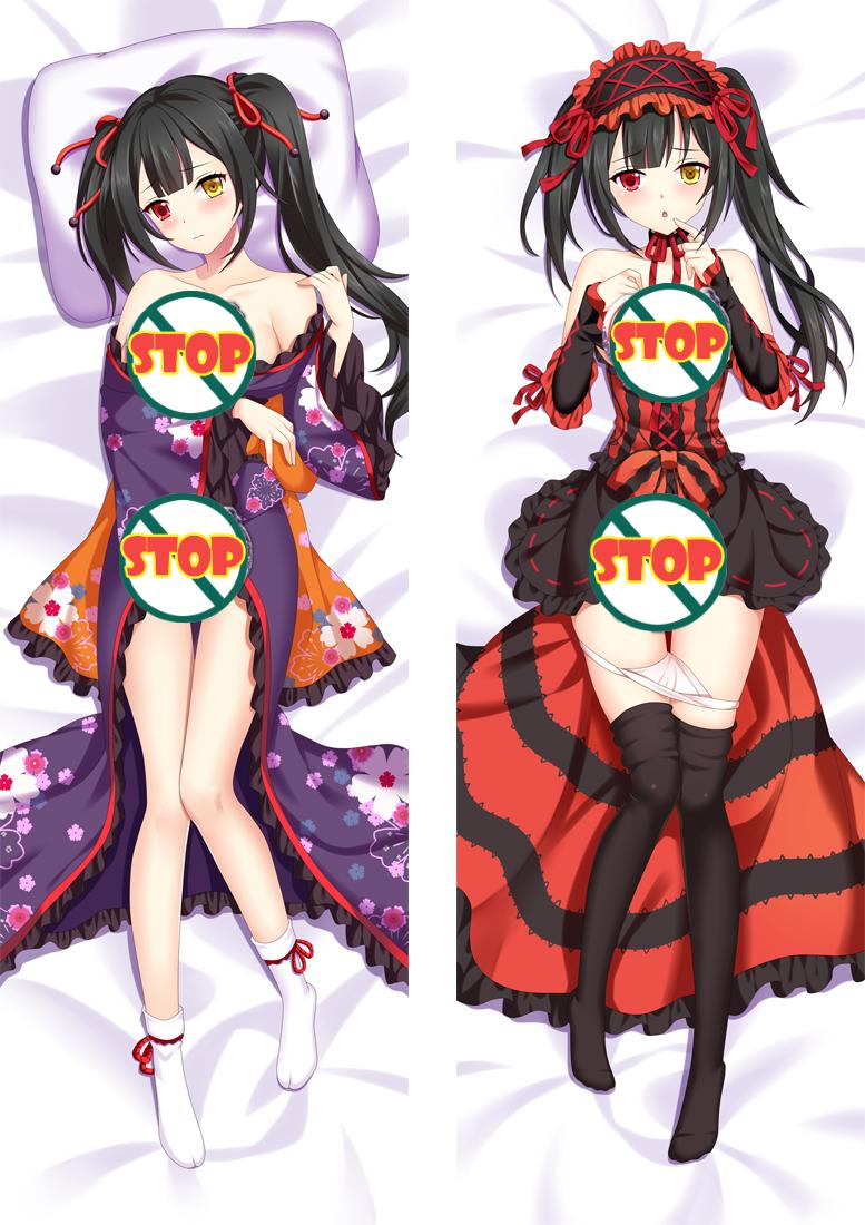 Date A Live Tokisaki Kurumi Anime Hugging Dakimakura Naked Body Pillow Cover image 0