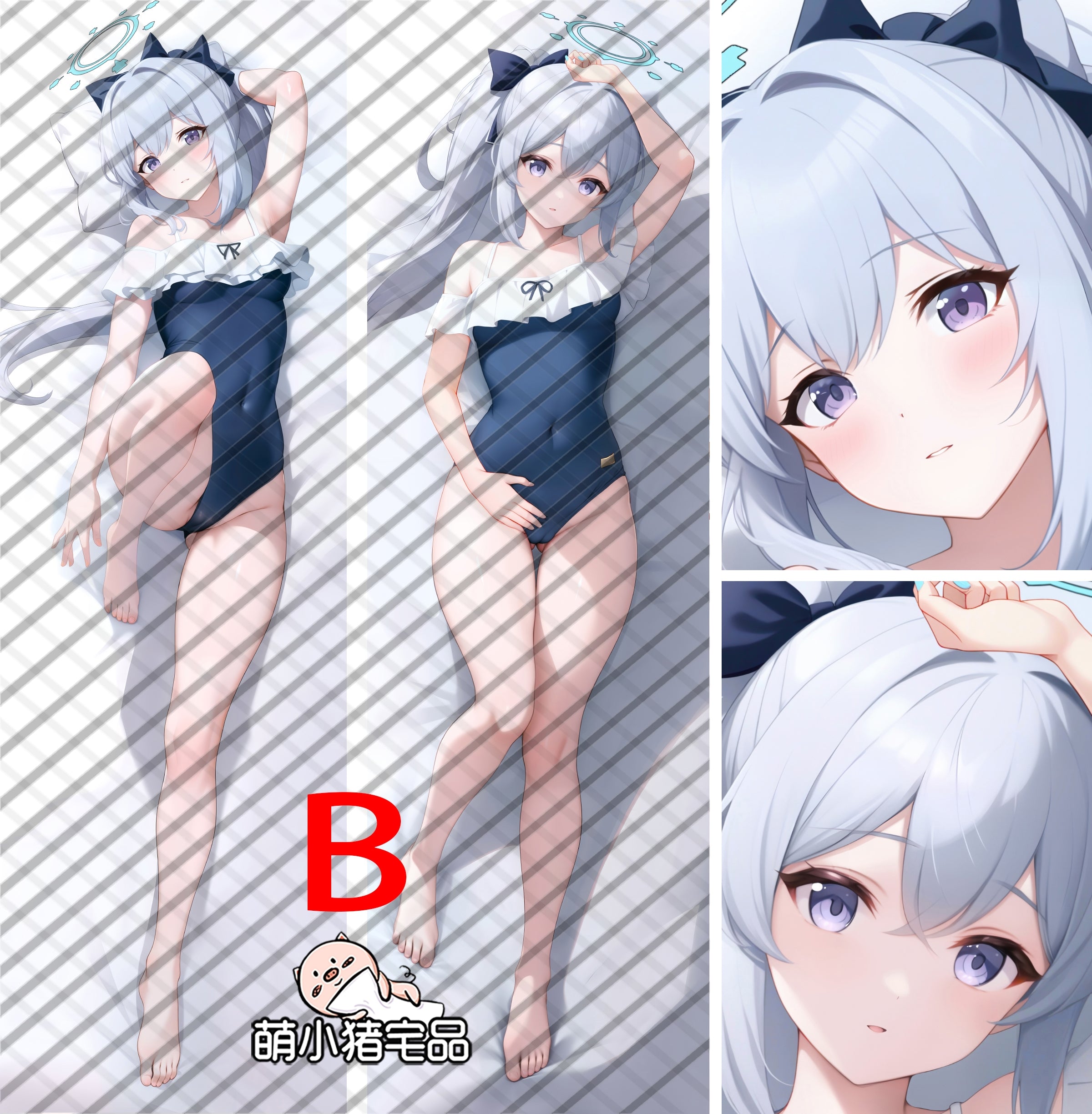 Blue Archive Tsukiyuki Miyako Anime Dakimakura Pillow Cover image 0