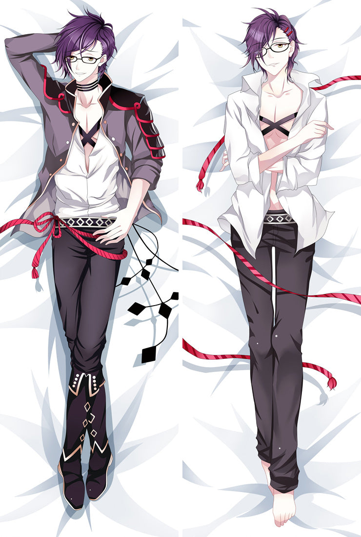 Touken Ranbu Akashi Kuniyuki Anime Dakimakura Pillow Cover image 0