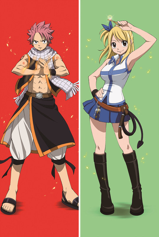 Fairy tail Lucy Heartfilia + Gray Fullbuster Anime Dakimakura Anime Dakimakura Body Pillow Case image 0