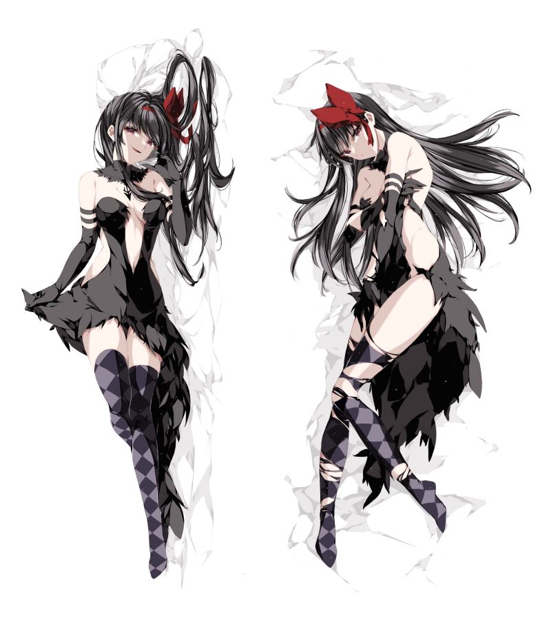 Puella Magi Madoka Magica Homura Akemi Anime Dakimakura Girl Body Pillow Cover image 0