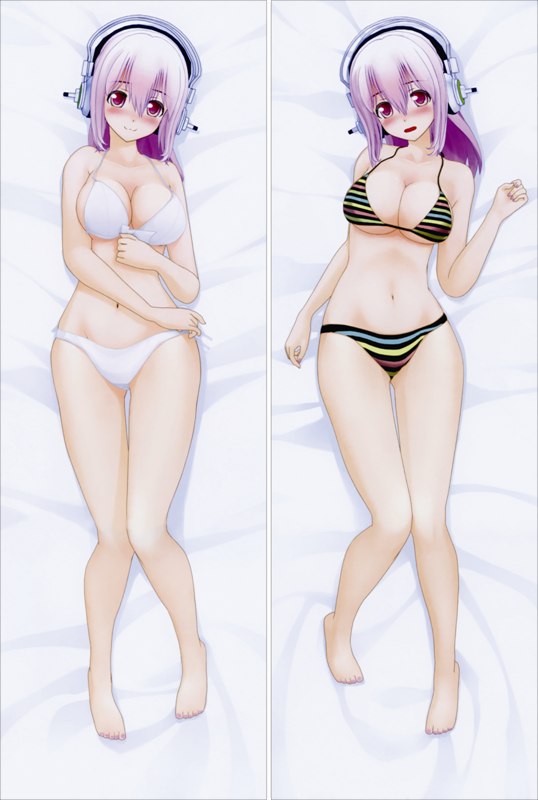 Super Sonico Anime Dakimakura Body Pillow Cover image 0