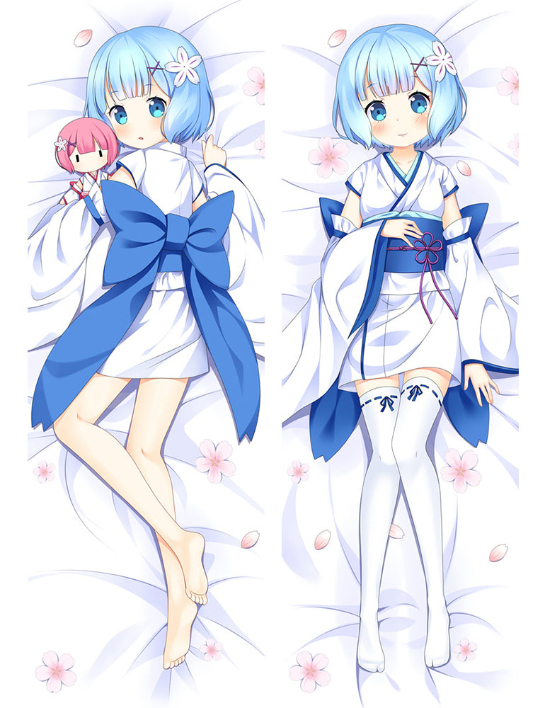 Re:Zero Rem Loli Anime Dakimakura Pillow Cover image 0