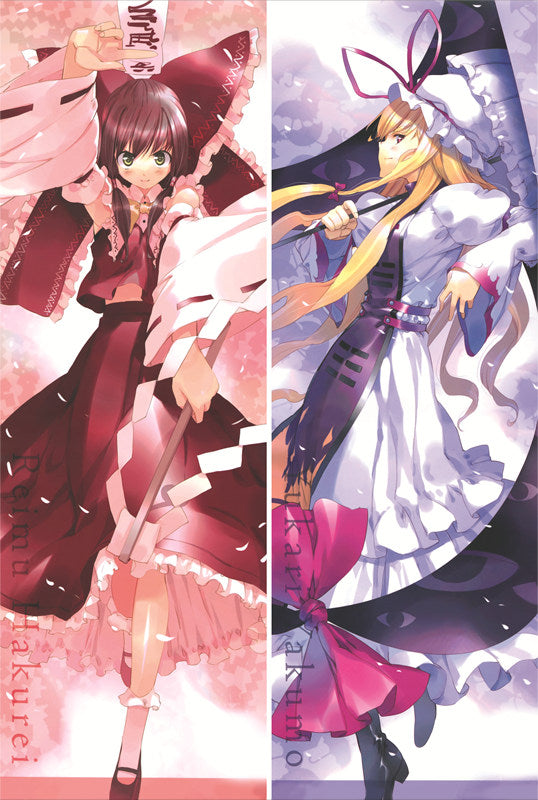TouHou Project Reimu Hakurei &amp; Yakumo Yukari Anime Dakimakura Body Pillow Cover image 0