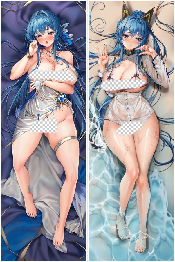 Goddess of Victory: Nikke Helm with Double Sides Zipper to make love Anime Dakimakura Pillow Case image 0