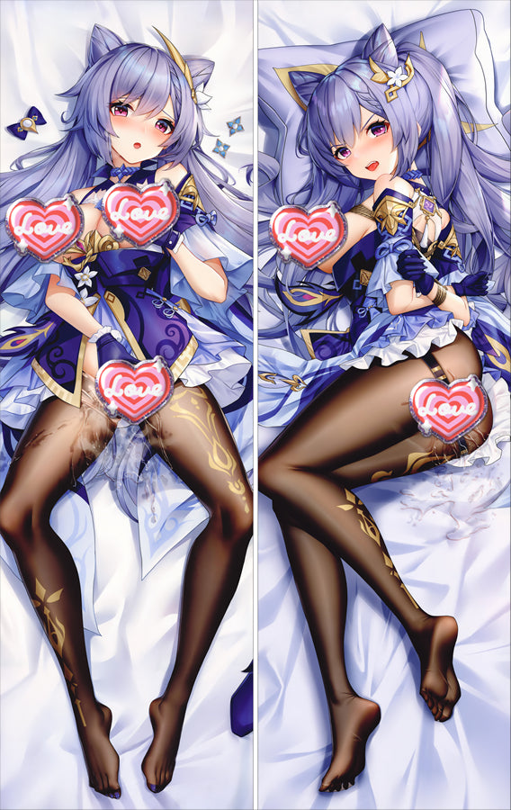 Keqing Genshin Impact Nsfw Dakimakura Body Pillow Cover image 0