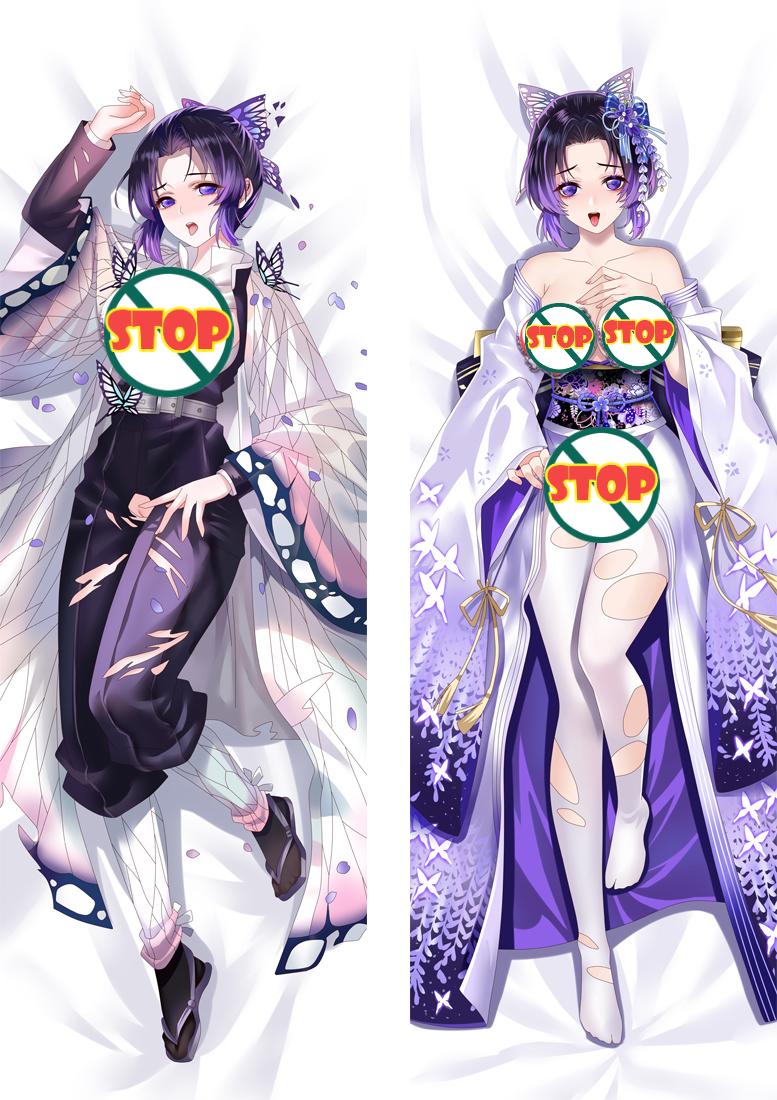 Kochou Shinobu Demon Slayer: Kimetsu no Yaiba Anime Dakimakura Body Pillow Cover image 0