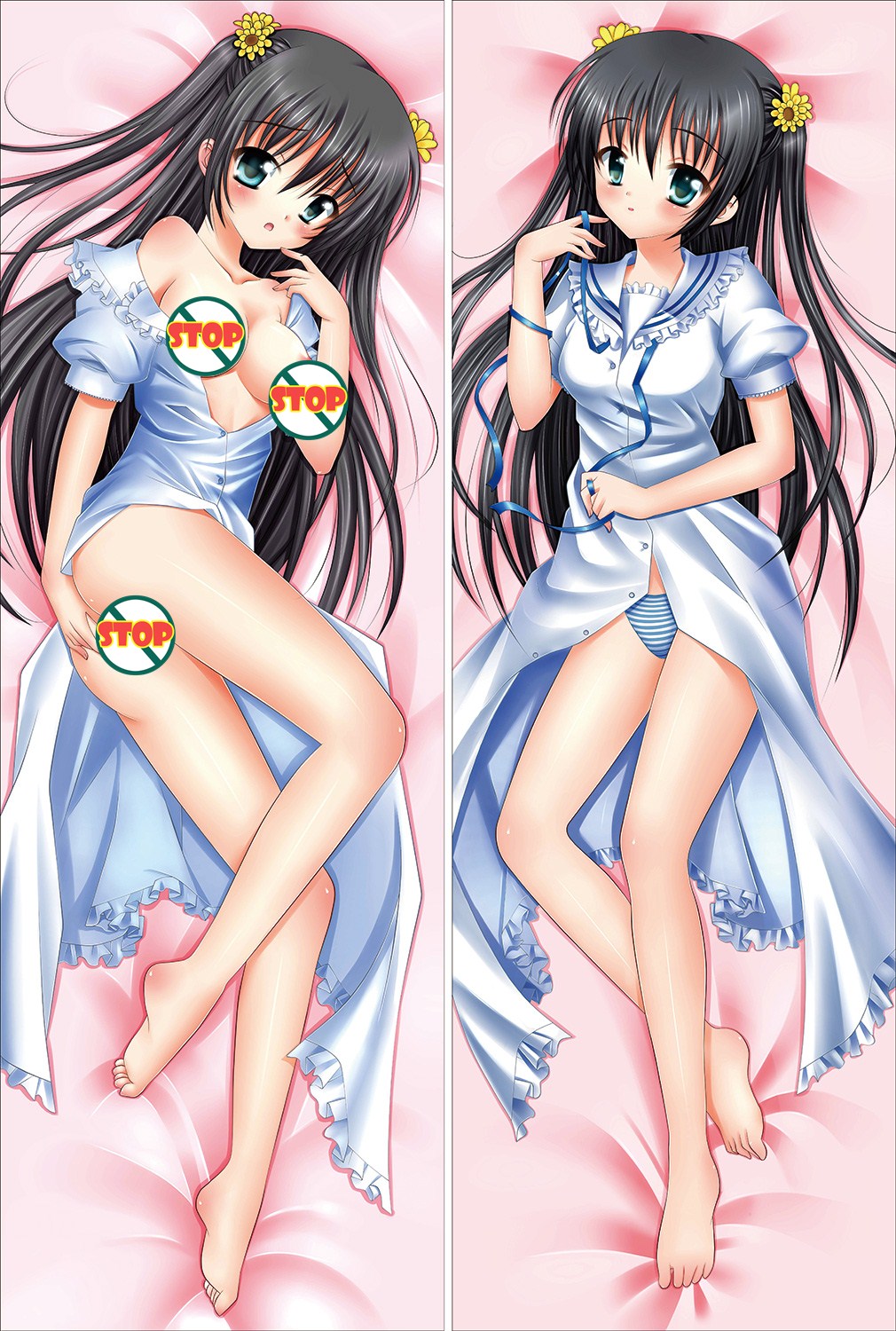Natsuzora Kanata Kousaka Chihaya Anime Dakimakura Pillow Cover image 0