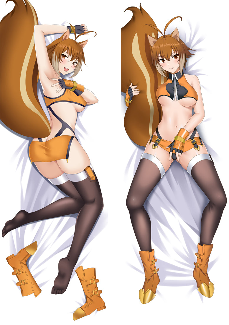BlazBlue Makoto Nanaya Anime Dakimakura Body Pillow Cover image 0