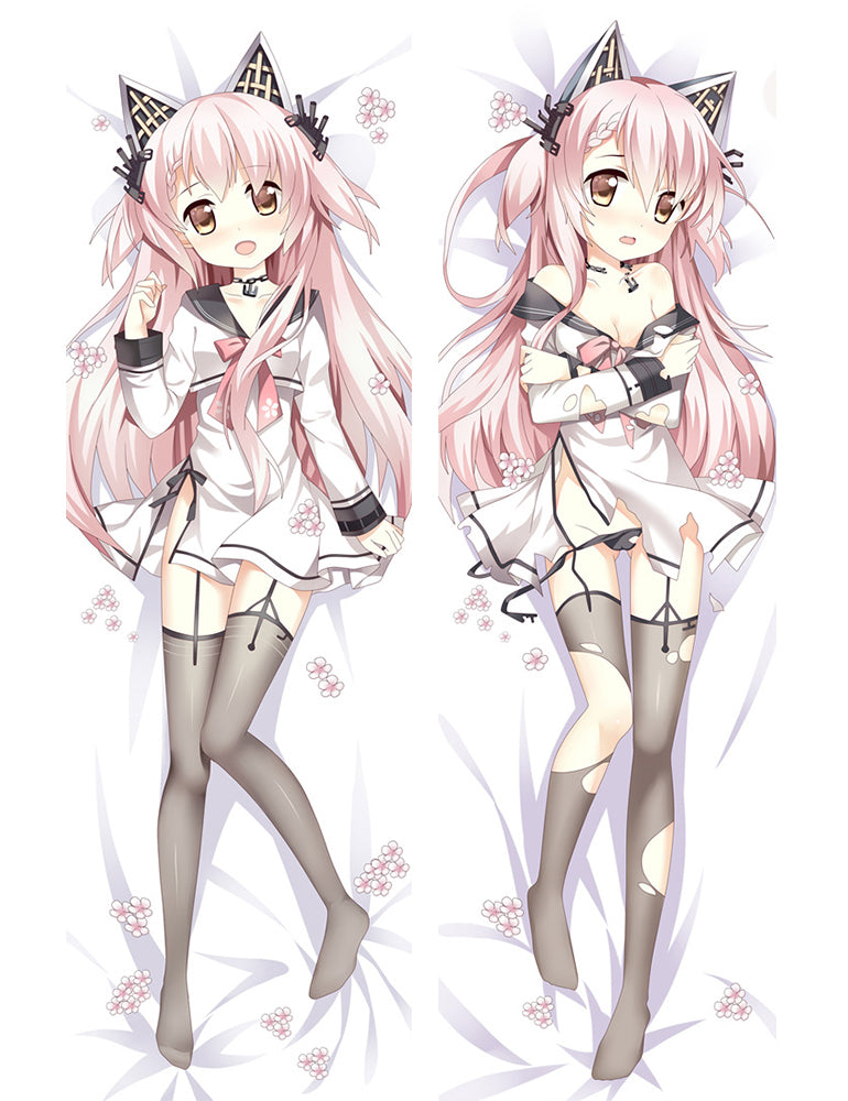 Warship Girls Shimakaze Anime Dakimakura Pillow Cover image 0