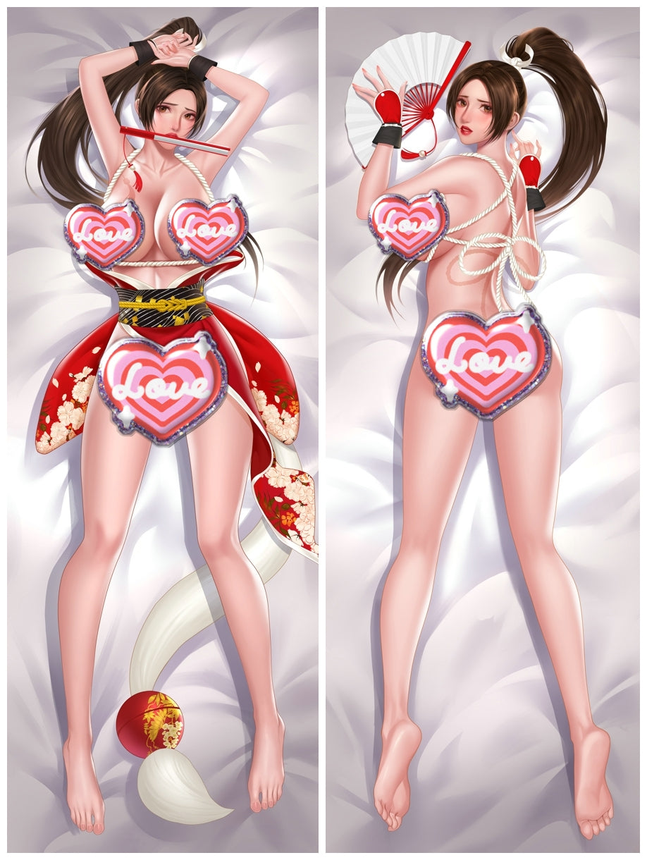 Original The King of Fighters Shiranui Mai Apart Legs With a Hole Sex Body Pillow Case image 0