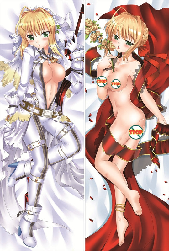 Fate stay night Saber Anime Dakimakura Pillow Cover image 0