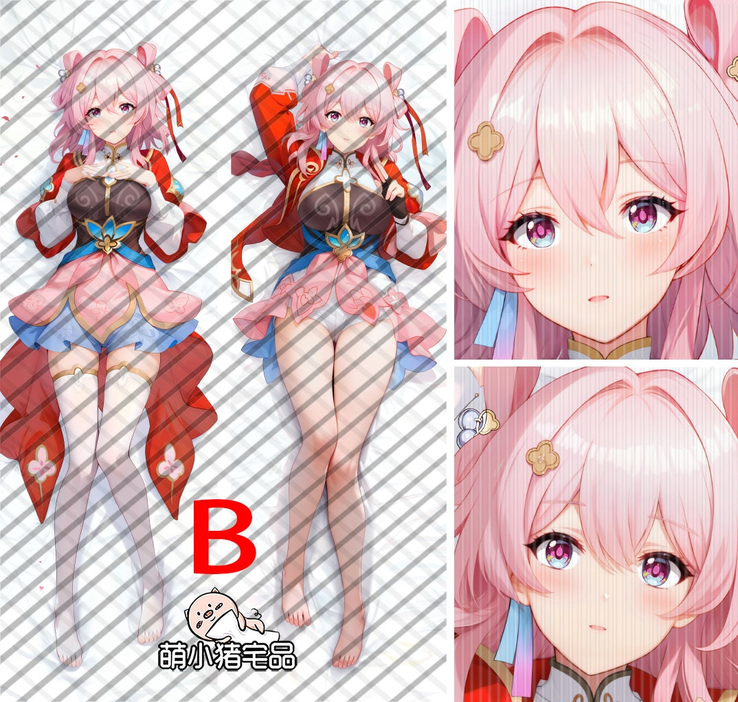 Honkai: Star Rail March 7th Anime Dakimakura Girl Pillow Cover image 0