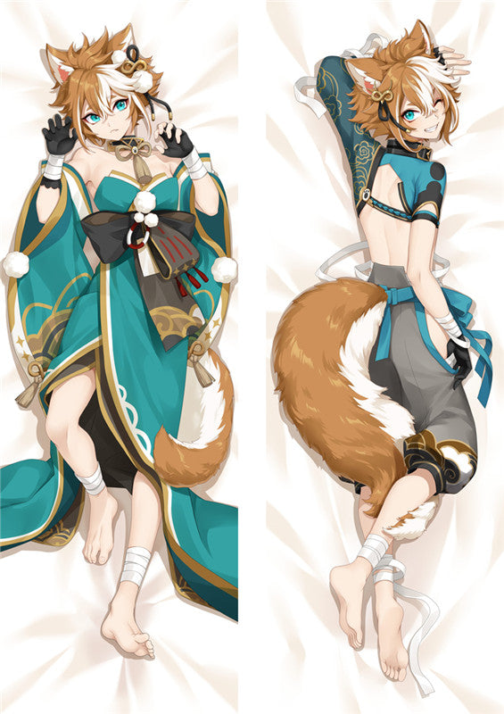 Genshin Impact Gorou Anime Dakimakura Body Pillow Cover image 0